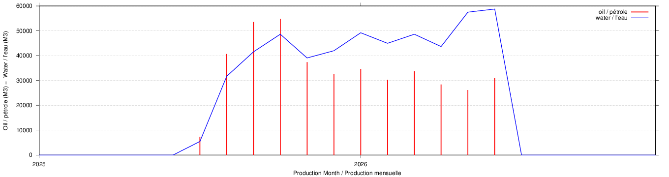 dynamic plot of characteristics for well 'N543' plot