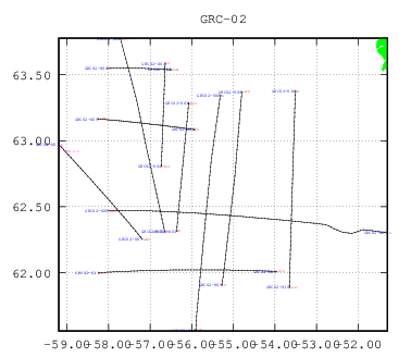 dynamic location plot for survey 'GRC-02' plot